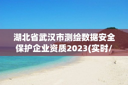 湖北省武汉市测绘数据安全保护企业资质2023(实时/更新中)