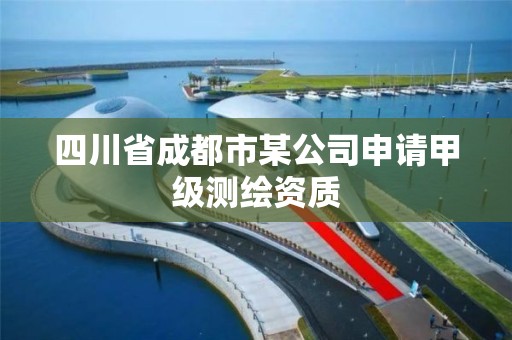 四川省成都市某公司申请甲级测绘资质