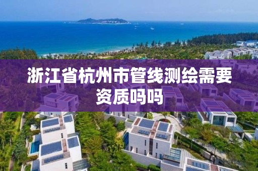 浙江省杭州市管线测绘需要资质吗吗