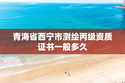 青海省西宁市测绘丙级资质证书一般多久