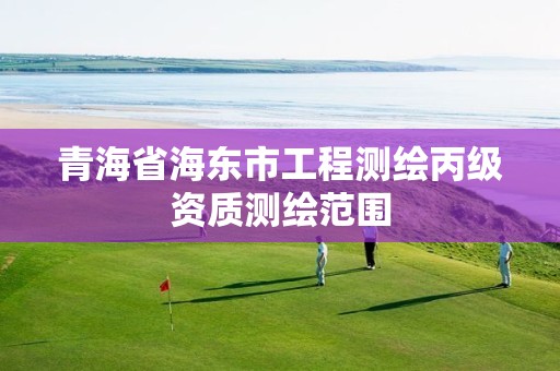 青海省海东市工程测绘丙级资质测绘范围