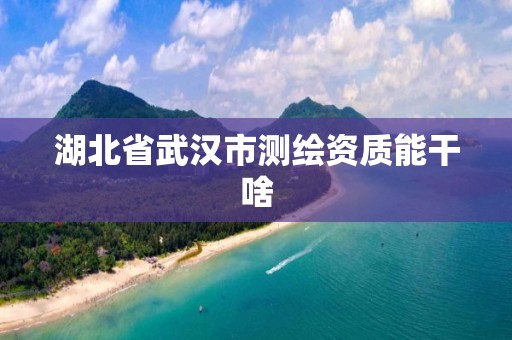 湖北省武汉市测绘资质能干啥