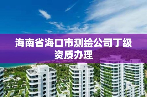 海南省海口市测绘公司丁级资质办理