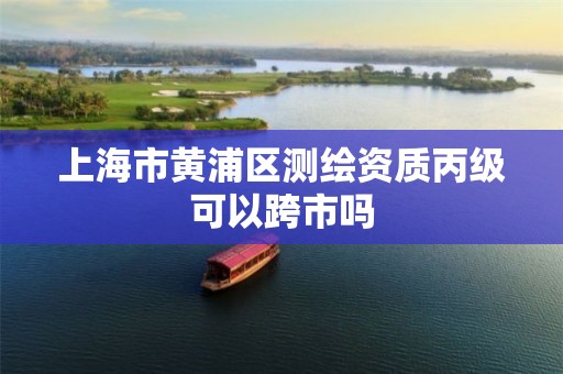 上海市黄浦区测绘资质丙级可以跨市吗