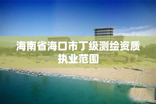 海南省海口市丁级测绘资质执业范围