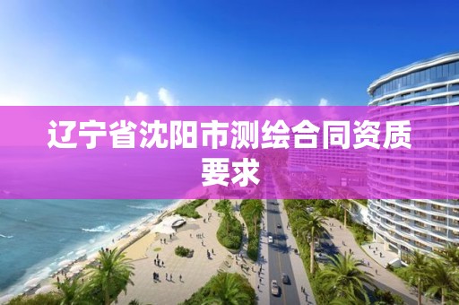 辽宁省沈阳市测绘合同资质要求