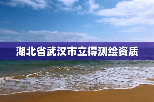 湖北省武汉市立得测绘资质