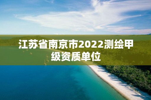 江苏省南京市2022测绘甲级资质单位