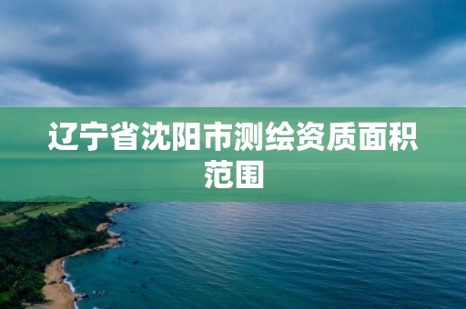 辽宁省沈阳市测绘资质面积范围