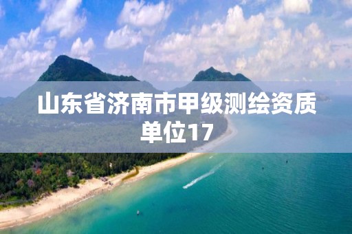 山东省济南市甲级测绘资质单位17