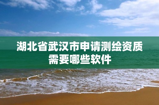 湖北省武汉市申请测绘资质需要哪些软件