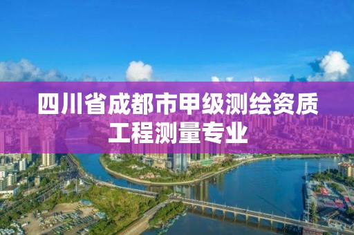 四川省成都市甲级测绘资质工程测量专业