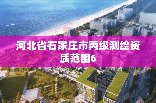 河北省石家庄市丙级测绘资质范围6