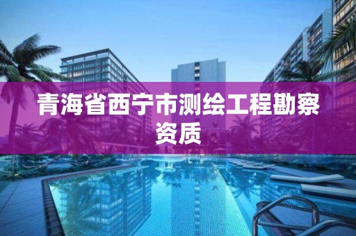 青海省西宁市测绘工程勘察资质