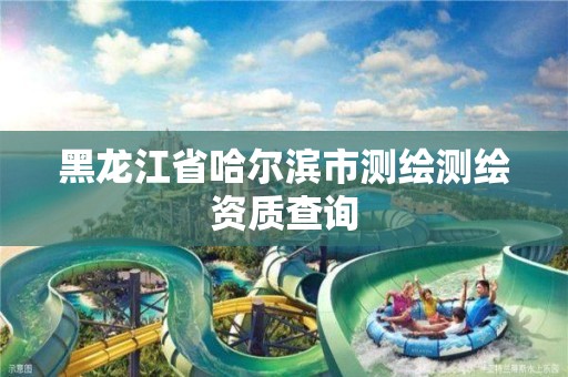 黑龙江省哈尔滨市测绘测绘资质查询