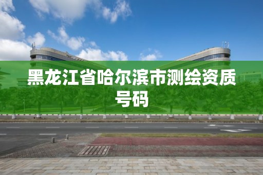 黑龙江省哈尔滨市测绘资质号码