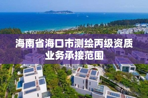 海南省海口市测绘丙级资质业务承接范围