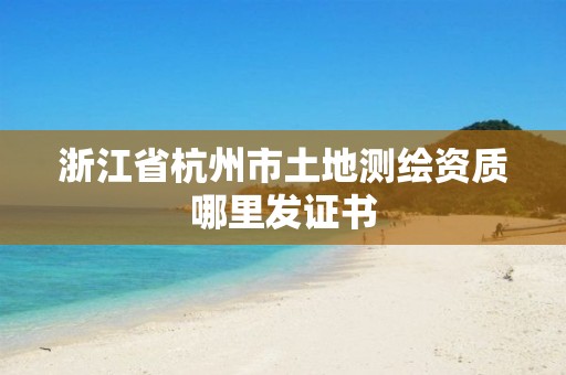 浙江省杭州市土地测绘资质哪里发证书