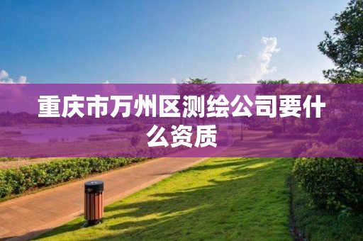 重庆市万州区测绘公司要什么资质