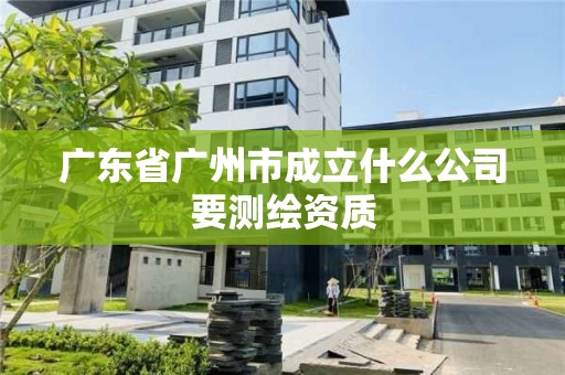 广东省广州市成立什么公司要测绘资质