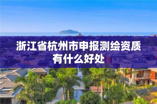 浙江省杭州市申报测绘资质有什么好处