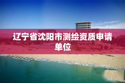 辽宁省沈阳市测绘资质申请单位