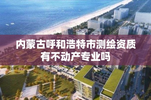 内蒙古呼和浩特市测绘资质有不动产专业吗