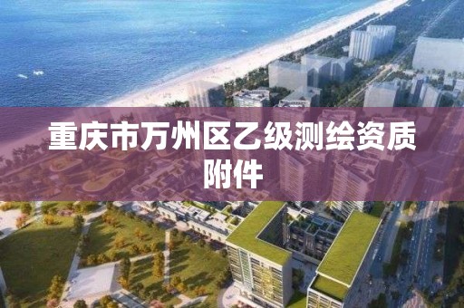 重庆市万州区乙级测绘资质附件