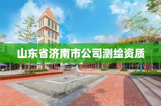 山东省济南市公司测绘资质