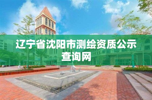 辽宁省沈阳市测绘资质公示查询网