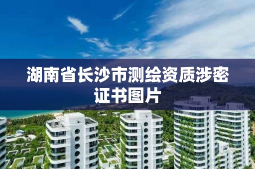 湖南省长沙市测绘资质涉密证书图片