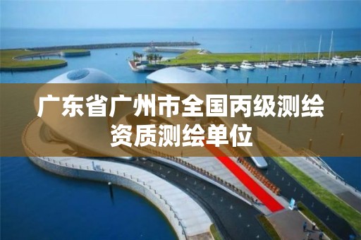 广东省广州市全国丙级测绘资质测绘单位