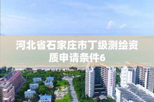 河北省石家庄市丁级测绘资质申请条件6