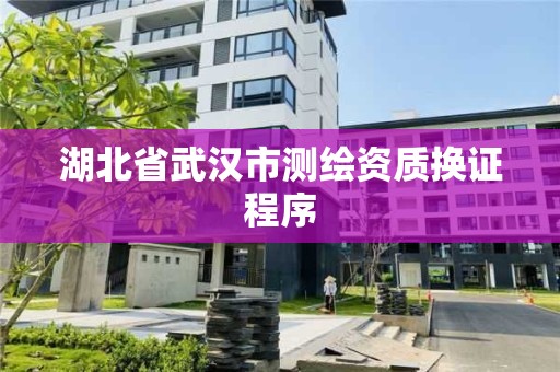 湖北省武汉市测绘资质换证程序