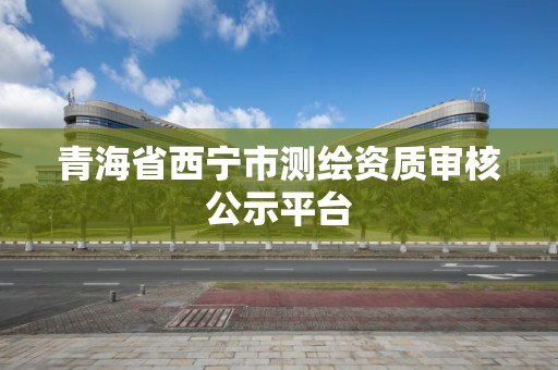 青海省西宁市测绘资质审核公示平台