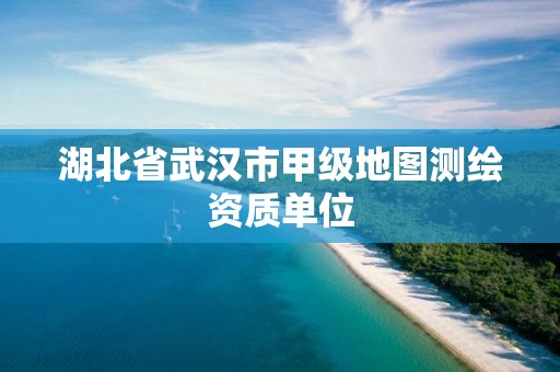 湖北省武汉市甲级地图测绘资质单位