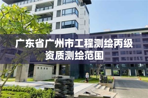 广东省广州市工程测绘丙级资质测绘范围