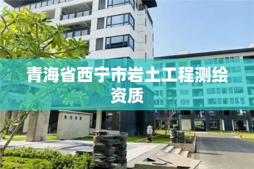 青海省西宁市岩土工程测绘资质