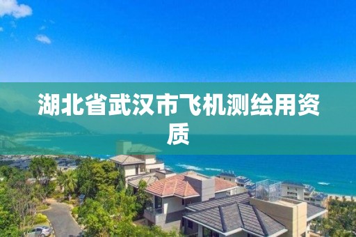 湖北省武汉市飞机测绘用资质