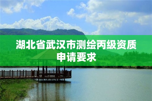 湖北省武汉市测绘丙级资质申请要求