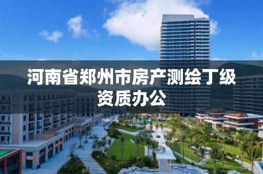 河南省郑州市房产测绘丁级资质办公