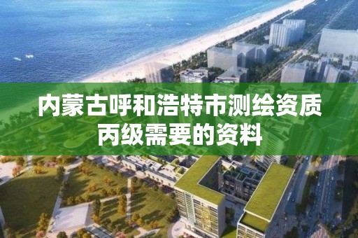 内蒙古呼和浩特市测绘资质丙级需要的资料