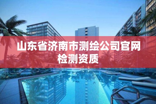 山东省济南市测绘公司官网检测资质