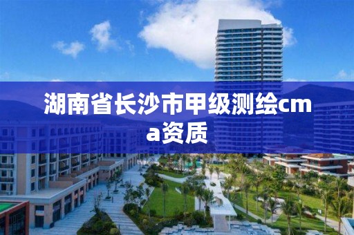 湖南省长沙市甲级测绘cma资质