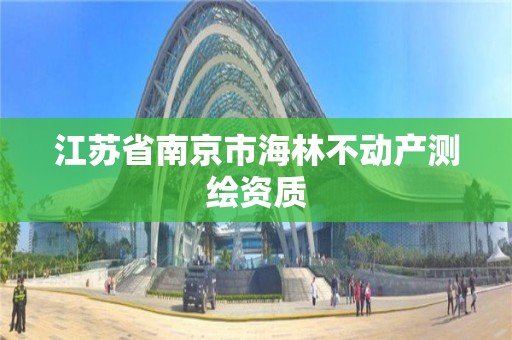 江苏省南京市海林不动产测绘资质