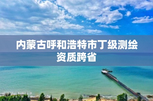 内蒙古呼和浩特市丁级测绘资质跨省