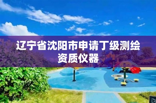 辽宁省沈阳市申请丁级测绘资质仪器