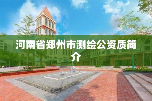 河南省郑州市测绘公资质简介