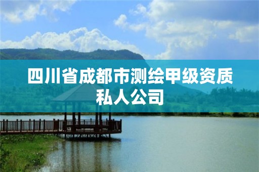 四川省成都市测绘甲级资质私人公司