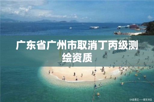 广东省广州市取消丁丙级测绘资质